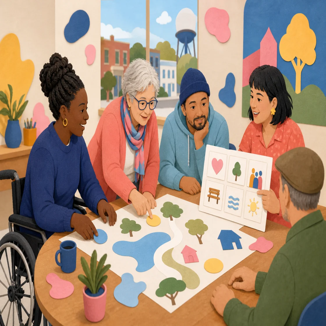 Inclusive neighbors contributing to one community plan