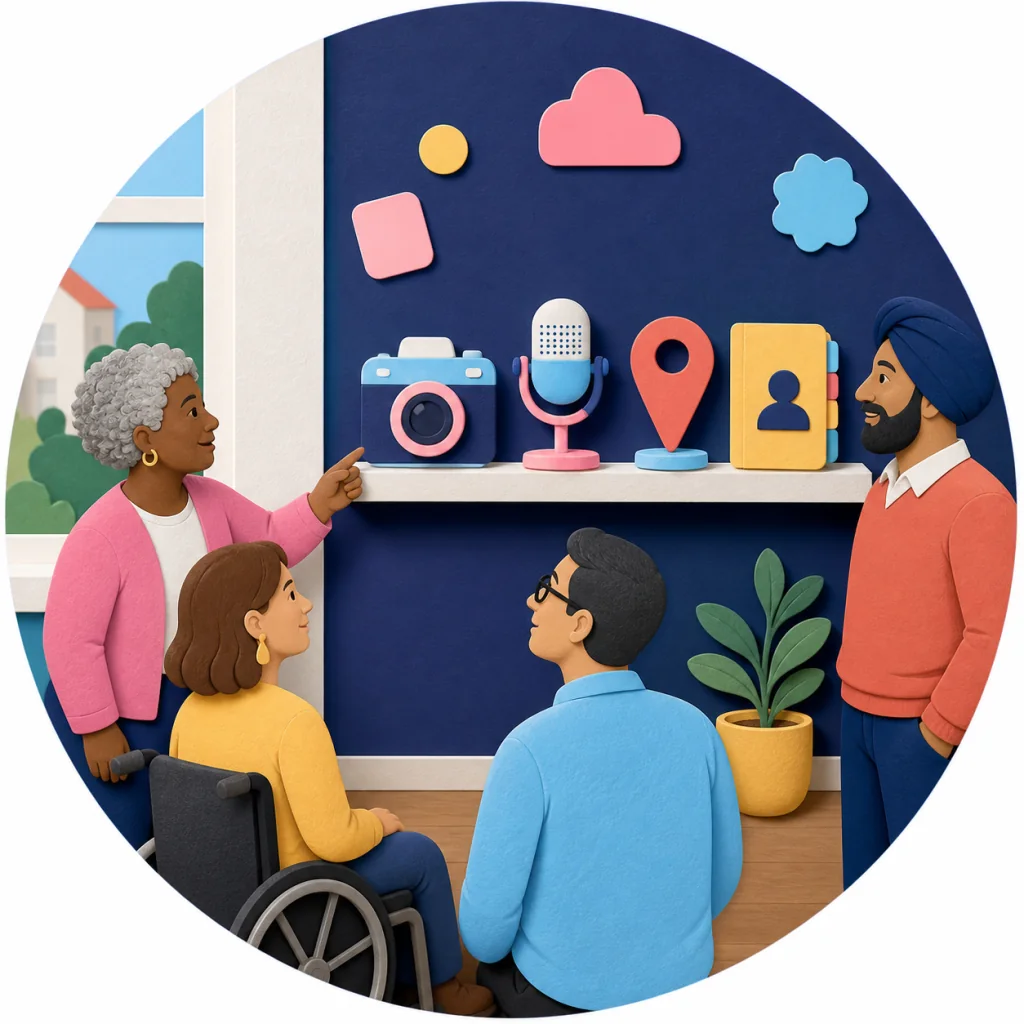 BrightBlock privacy illustration for Device sensors and address books